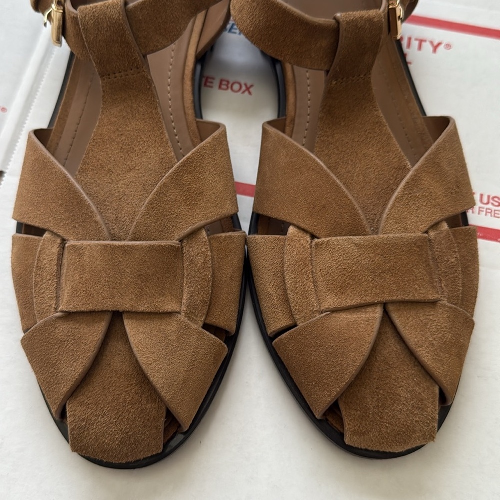 Zara suede huarache sandals